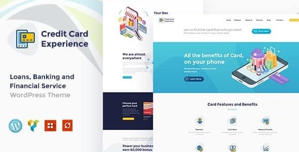 Credit Card Experience | Loan Company and Online Banking WordPress Theme 1.2.10