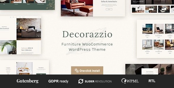 Decorazzio – Interior Design and Furniture Store WordPress Theme 1.0.7