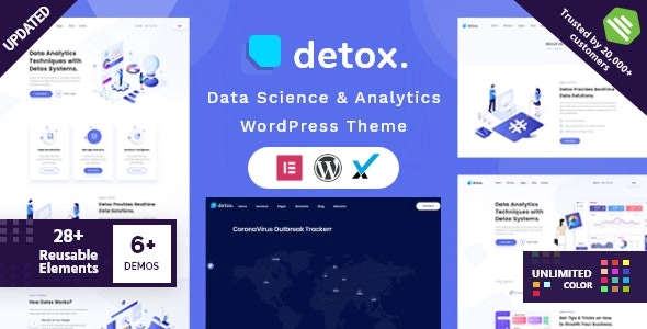 Detox – Data Science & Analytics WordPress Theme 1.7