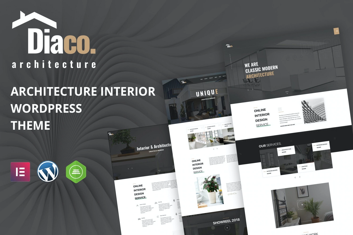 Diaco – Architecture & Interior Design Elementor WordPress Theme 1.5