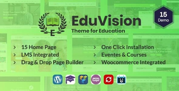 Eduvision – Online Course Multipurpose Education WordPress Theme 1