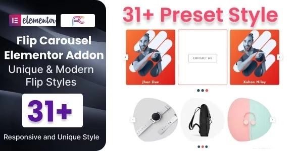 Flip Carousel Addon For Elementor 1.0
