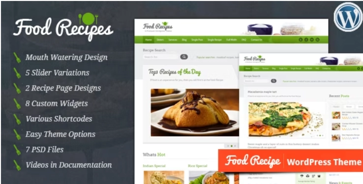 Food Recipes – WordPress Theme 4.0.4