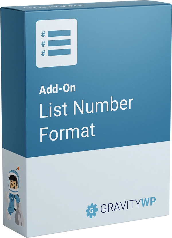 GravityWP – List Number Format