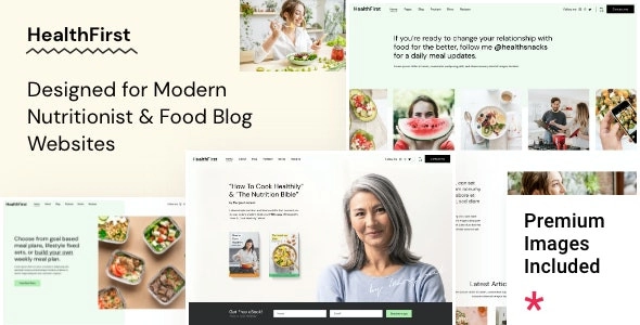 HealthFirst – Nutrition and Recipes Theme 1.1