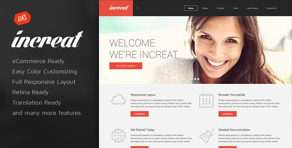 Increat – Responsive Multi-Purpose Theme 2.7