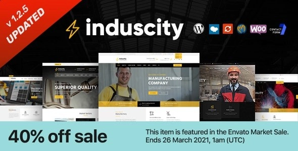 Induscity – Factory and Manufacturing WordPress Theme 1.3.6