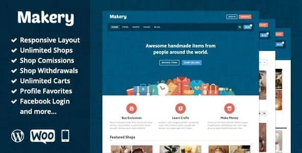 Makery – Marketplace WordPress Theme 1.24