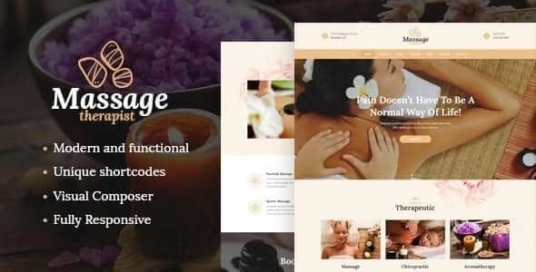 Massage Therapist and Spa Salon WordPress Theme 1.2