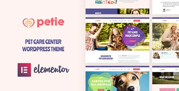 Petie – Pet Care Center & Veterinary WordPress Theme 1.10
