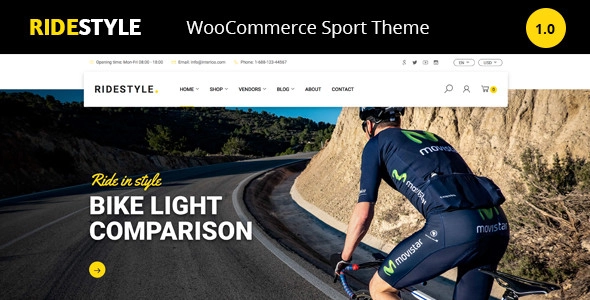 Ridestyle -Bike Sport Store WooCommerce Theme 1.2