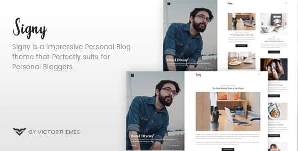 Signy – A Personal Blog WordPress Theme 1.8