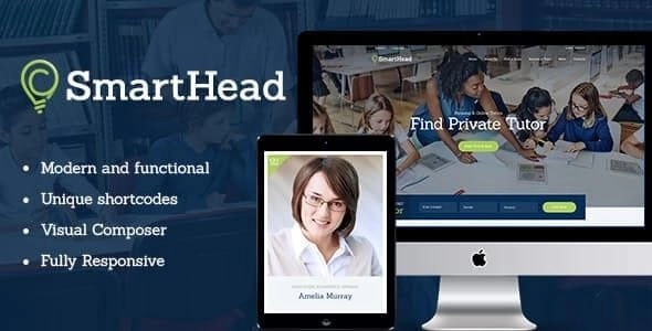 SmartHead | Tutoring Service & Online School Education WordPress Theme 1.1.3