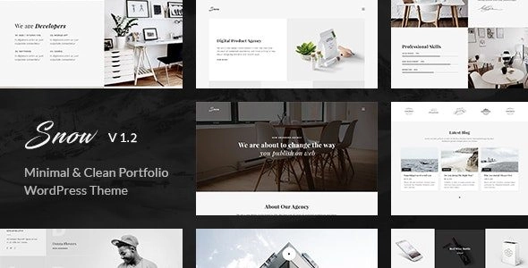 Snow | Minimal & Clean WordPress Portfolio Theme 1.3.3