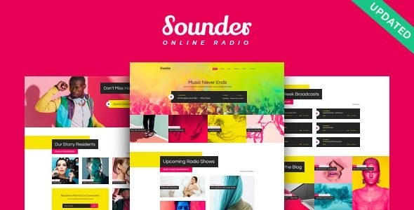 Sounder | Online Internet Radio Station WordPress Theme 1.1.0