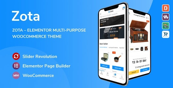 Zota – Elementor Multi-Purpose WooCommerce Theme 1.2.7