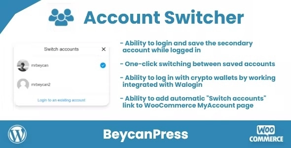 Account Switcher for WordPress (Multiple accounts plugin) 1.0.0