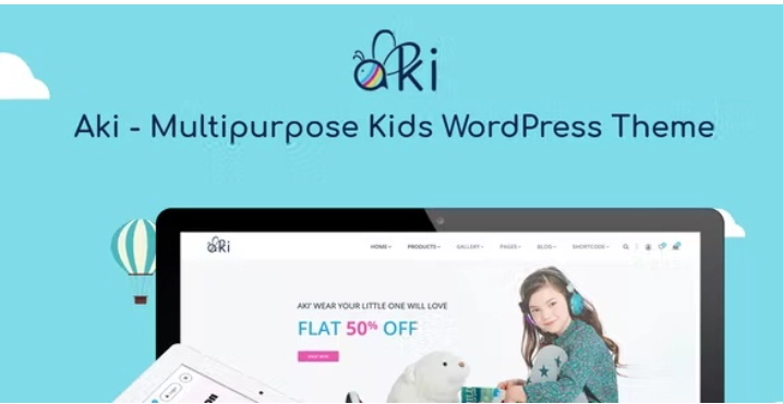 Aki – Multipurpose Kids WordPress Theme 1.3.4