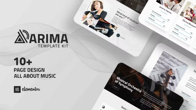 Arima – Musical Symphony Elementor Template Kit