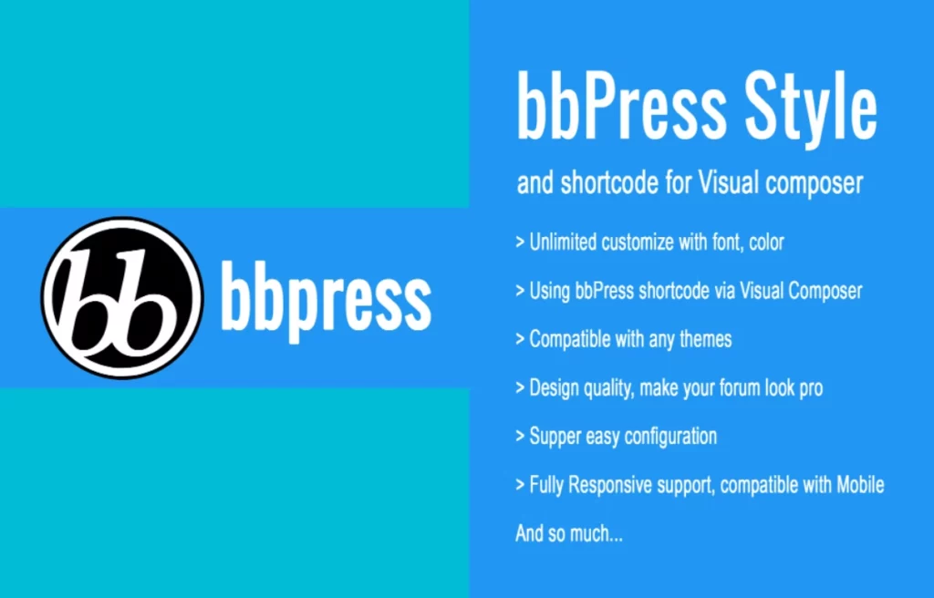 bbPress Style & Shortcode for Visual Composer 1.2
