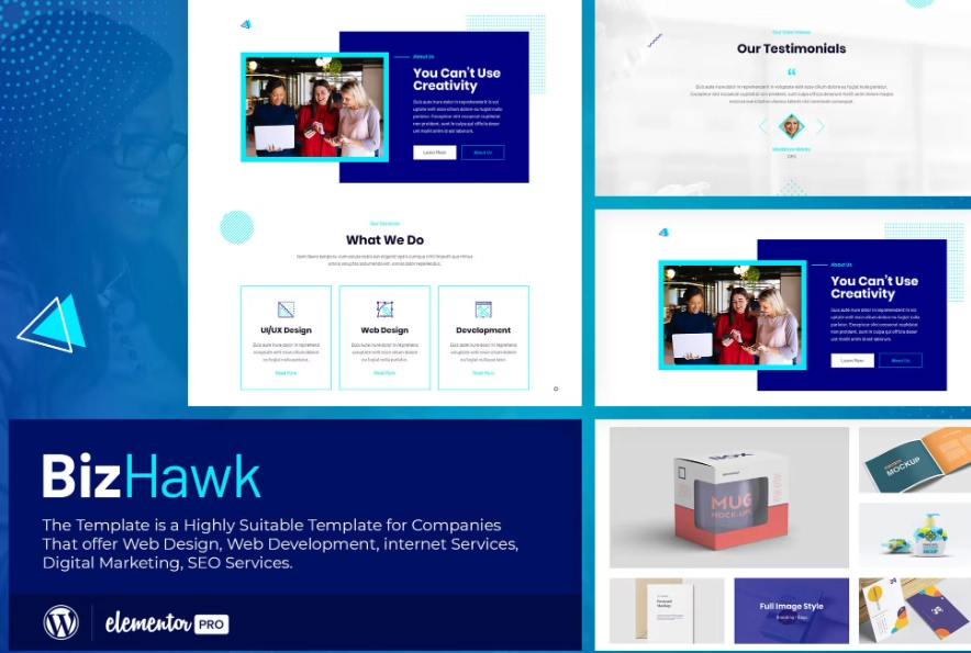 BizHawk – Corporate Agency Elementor Template Kit