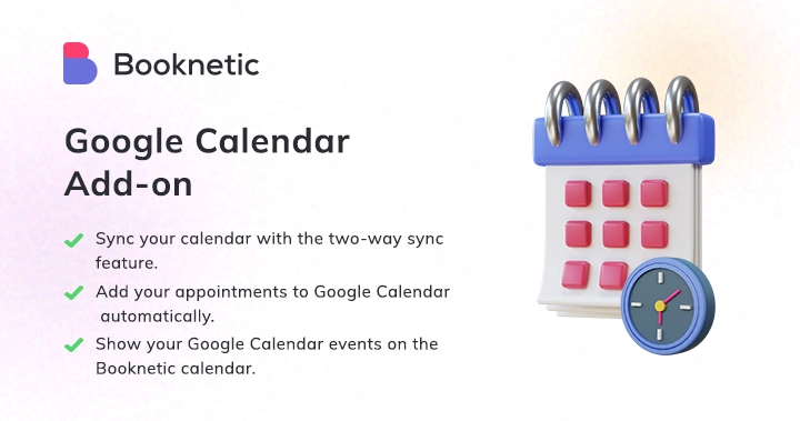 Booknetic – Google Calendar Sync Addon 1.2.6