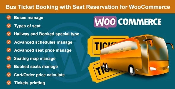 Bus Ticket Booking with Seat Reservation for WooCommerce 1.7