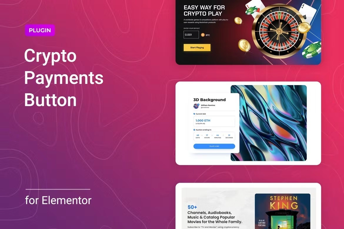 Crypto Payment Button for Elementor 1.0.0