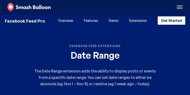 Custom Facebook Feed Pro – Date Range 1.0.2