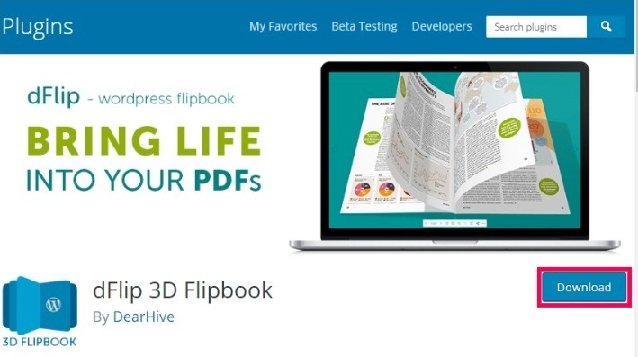 DearFlip Realistic 3D Flip-books for WordPress 1.7.29