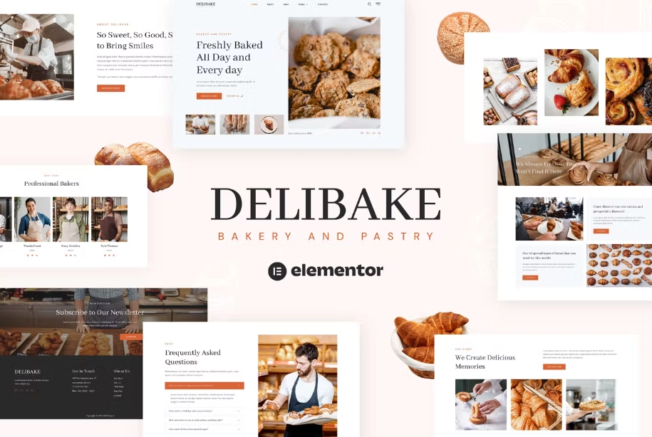 Delibake – Bakery and Pastry Elementor Template Kit