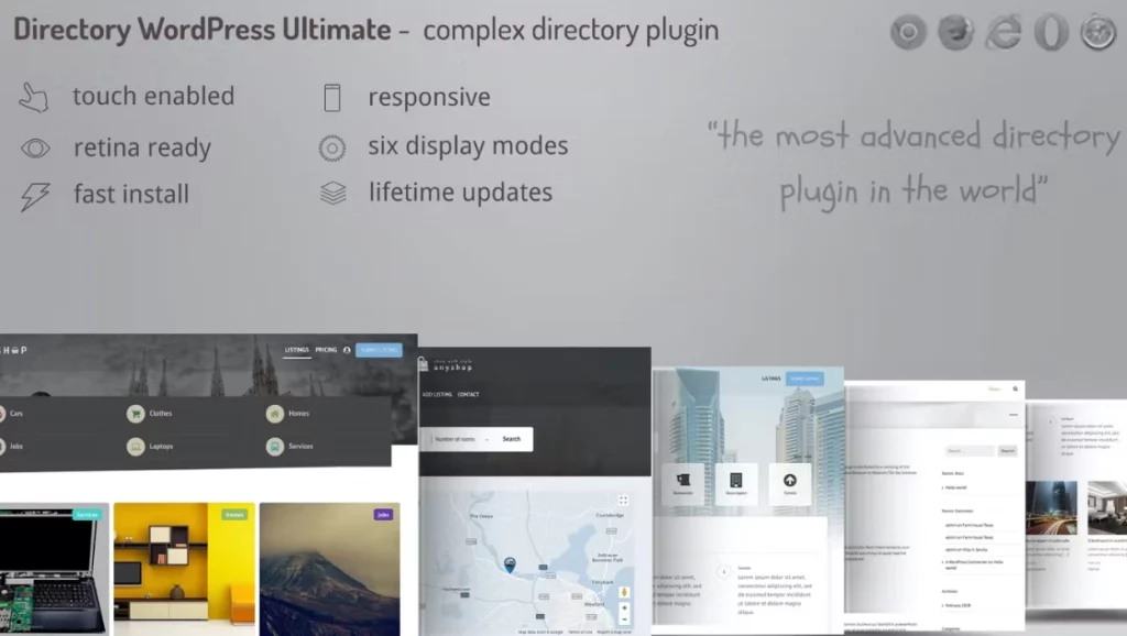 Directory ultimate PRO WordPress – Table, Grid 1.00