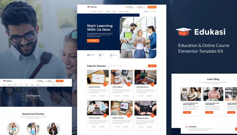 Edukasi – Education & Online Course Elementor Template Kit