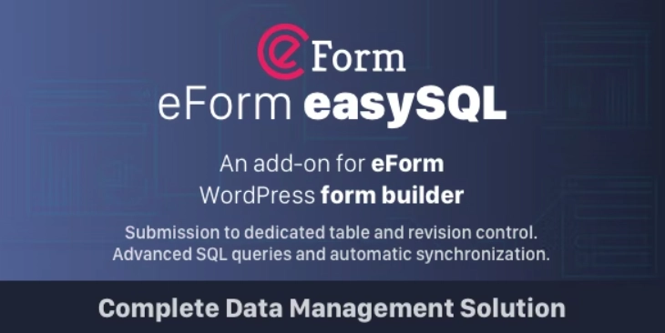 eForm Easy SQL – Submission to DB & Revision Control 1.3.1