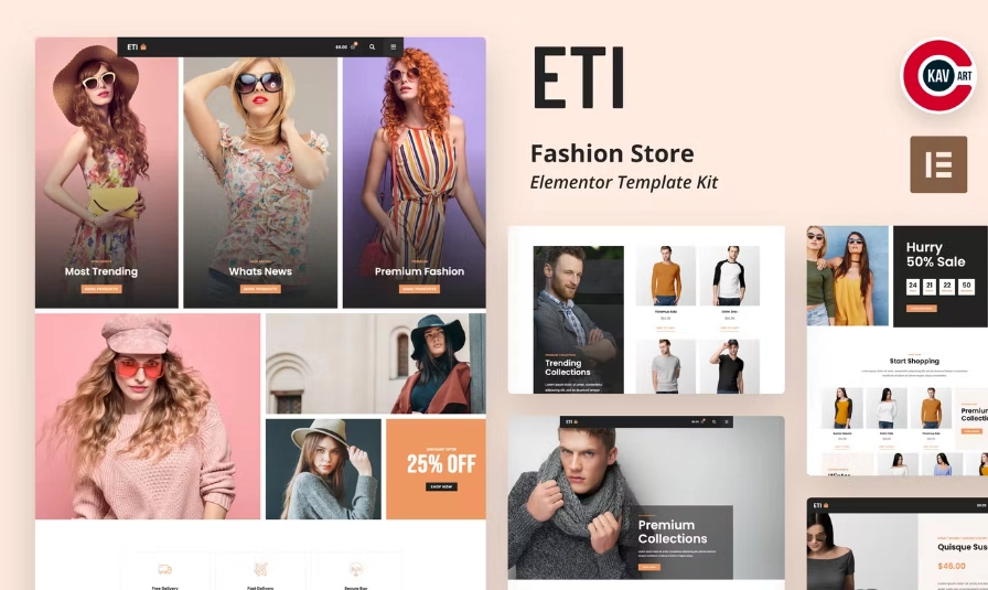 ETI – Fashion Store Elementor Template Kit