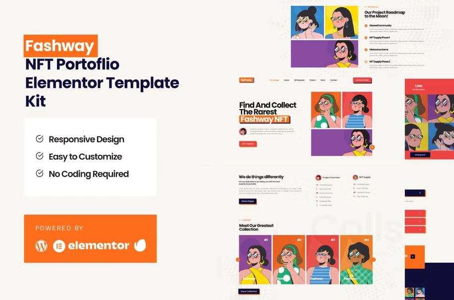 Fashway – NFT Portfolio Elementor Template Kit