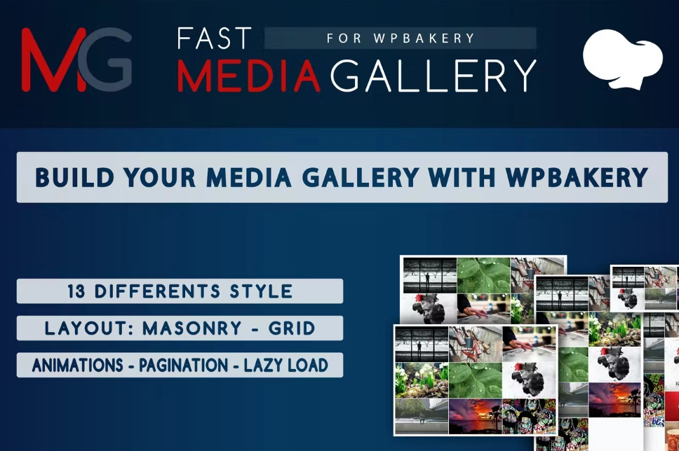 Fast Media Gallery For WPBakery – WP Plugin 1.0