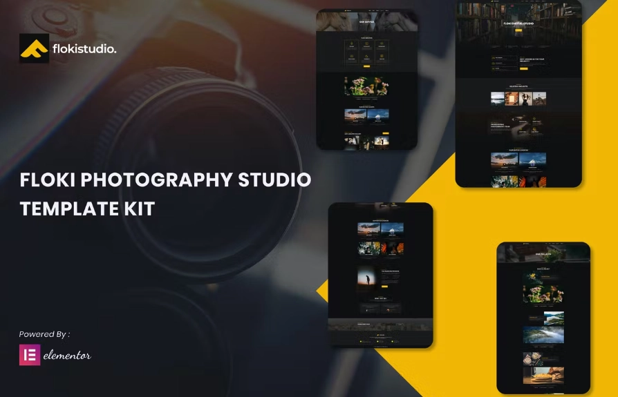 Floki – Photography Studio Elementor Template Kit