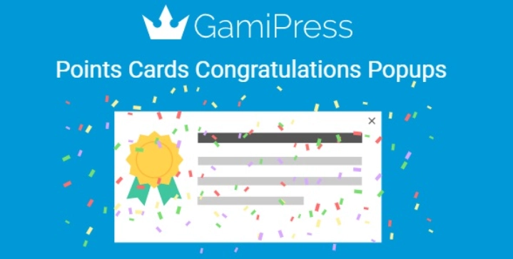 GamiPress Points Cards Congratulations Popups 1.0.2