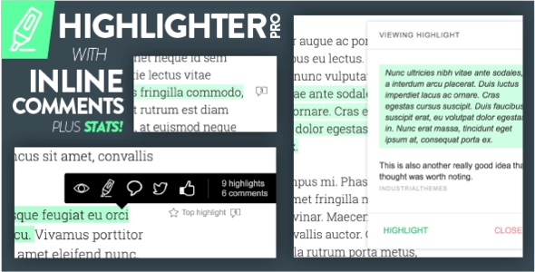 Highlighter Pro: A Medium.com-Inspired Text Highlighting and Inline Commenting Tool for WordPress 1.2