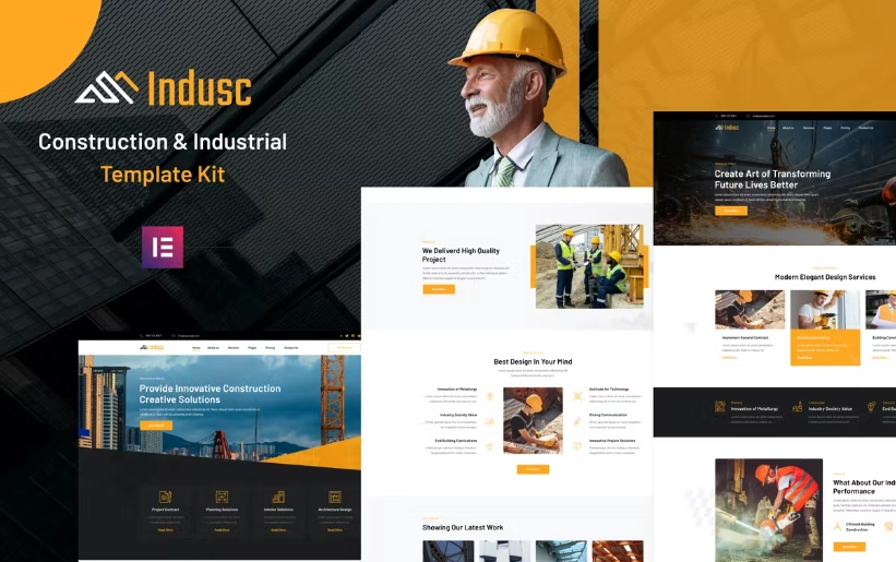 Indusc – Construction & Industrial Elementor Template Kit