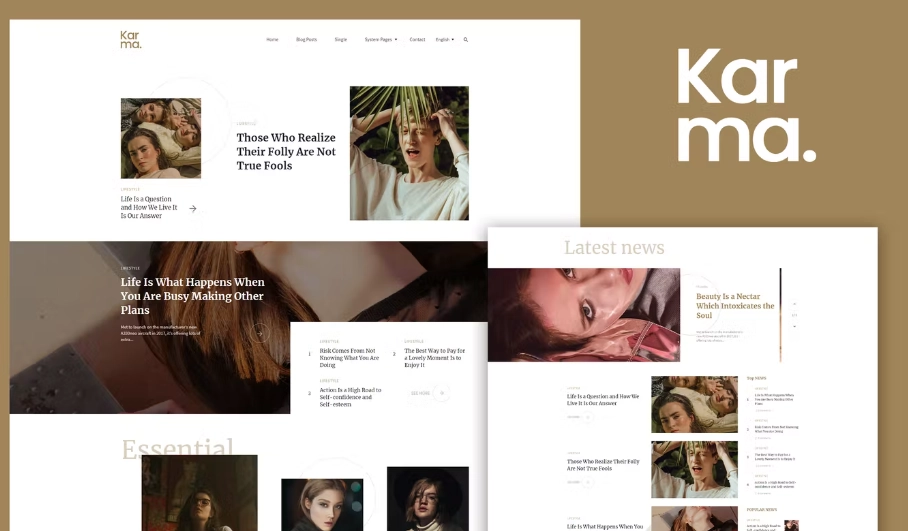 Karma – Blog & Magazine Elementor Template Kit