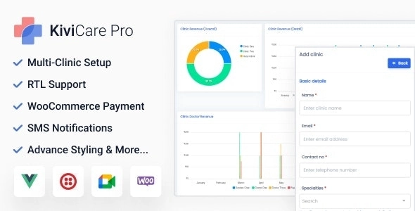 KiviCare Pro – Clinic & Patient Management System EHR (Add-on) 2.3.0