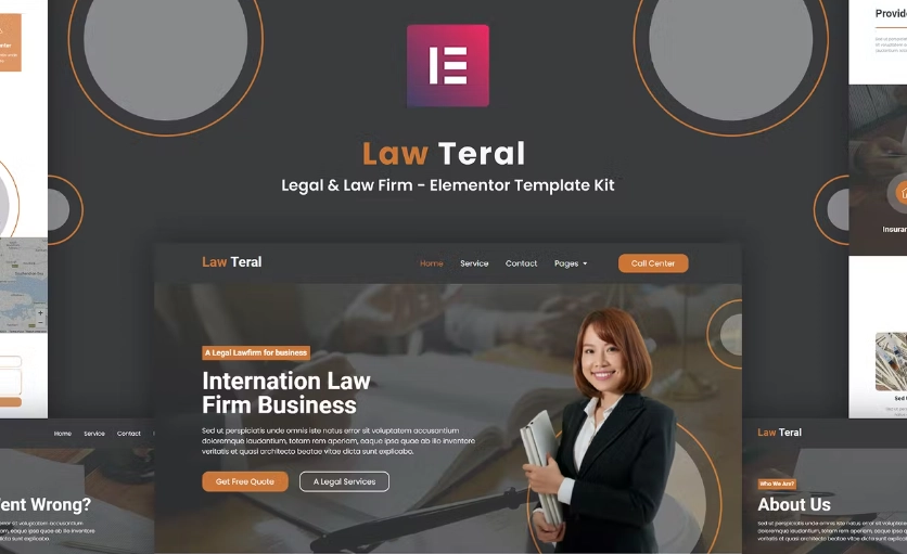 LawTeral – Legal & Law Firm Elementor Template Kit