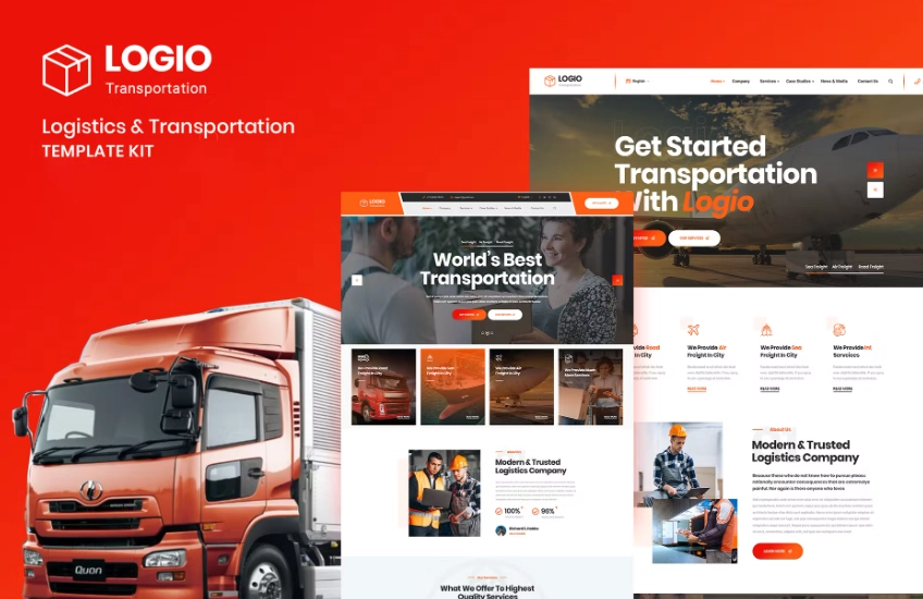 Logio – Logistics & Transportation Elementor Template Kit