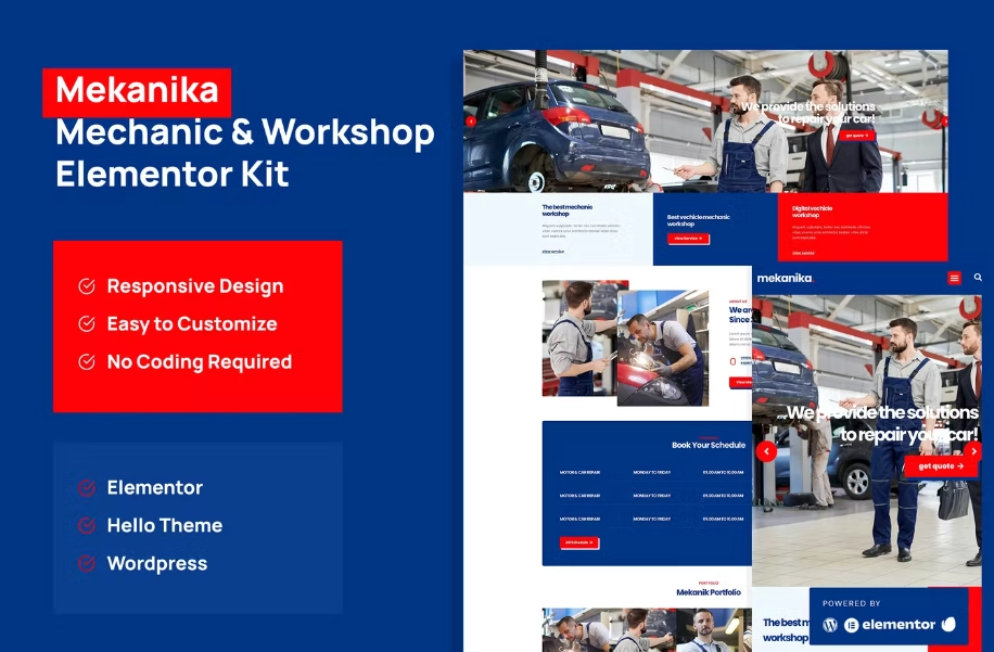 Mekanika – Mechanic and Workshop Company Template Kit