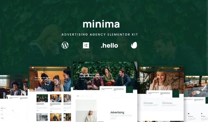 Minima – Advertising & Business Agency Elementor Template Kit