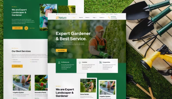 Naturn – Landscape & Gardening Elementor Template Kit