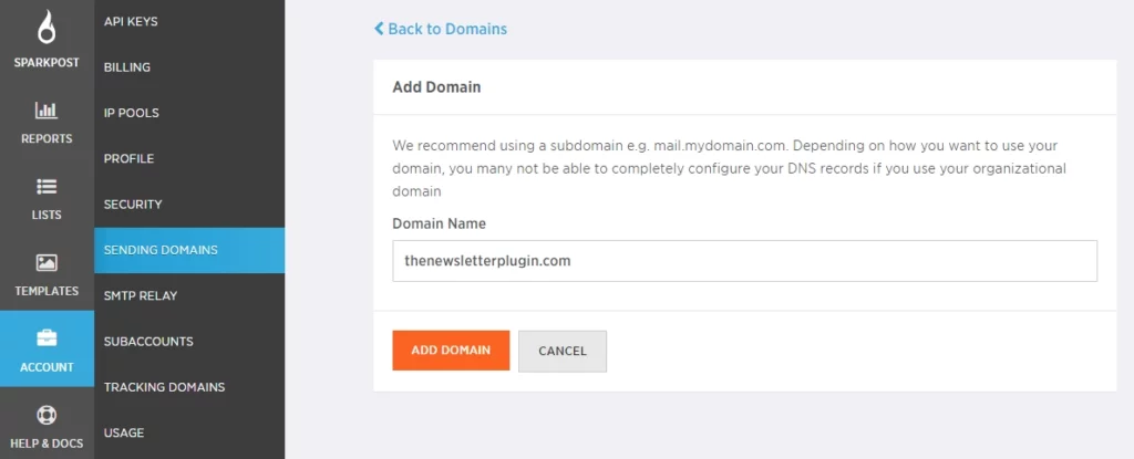 Newsletter SparkPost 1.2.5