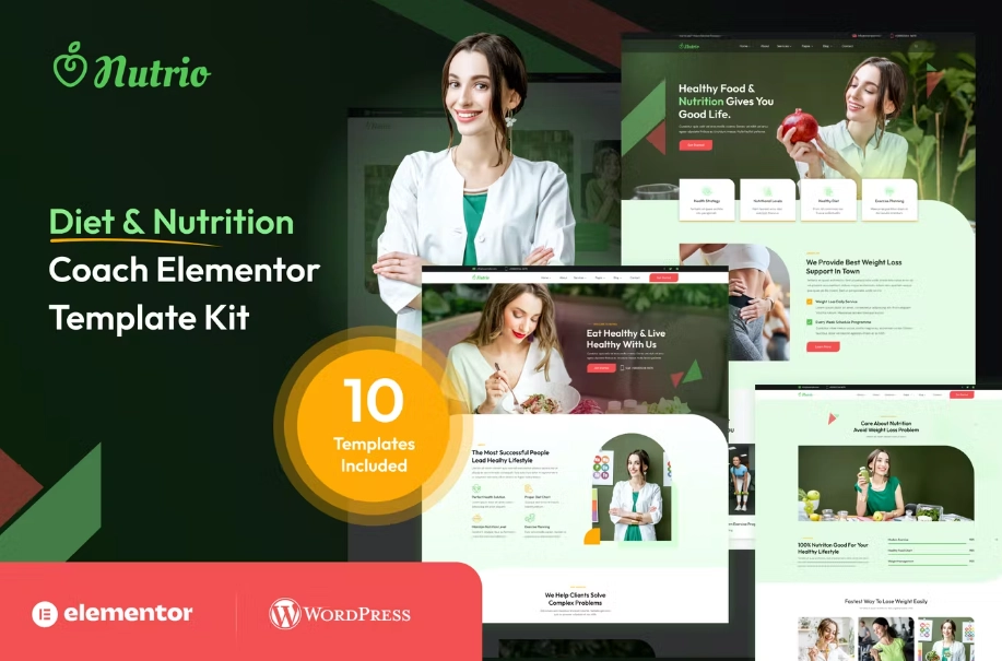 Nutrio – Diet & Nutrition Coach Template Kit